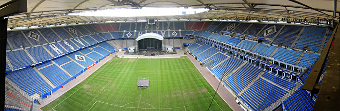 Das Volksparkstadion von innen; Bild größerklickbar